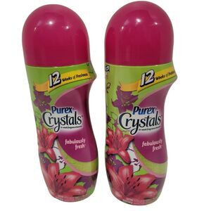 PUREX Crystals In-Wash Laundry Booster Odor Neutralize FABULOUSLY FRESH Lot Of 2